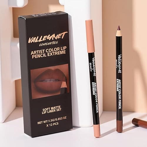 BestLand 12-Color Lip Liner Set – Matte Lip Pencils for Ombre & Gradient Lips, Long-Lasting, Smudge-Proof, Hydrating Lip Liner Kit for Korean Makeup, Nude, Berry & Brown Shades thumbnail 6