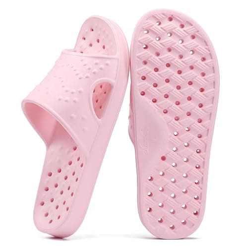 shevalues Shower Shoes for Women Men with Arch Support Quick Drying Pool Slides Lightweight Beach Sandals with Drain Holes thumbnail 7