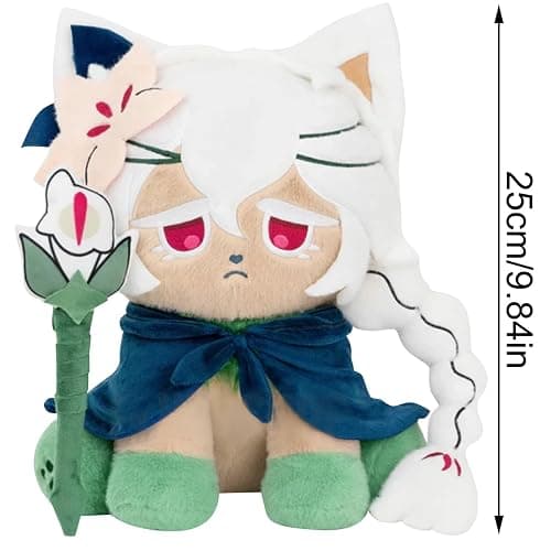Amnii Cookie-Run Kingdom Ornaments Figurines White Lily Cookie Pillow Doll Merchandise Hugable Car Room Decorations Stress Relief Doll 9.8inch thumbnail 2