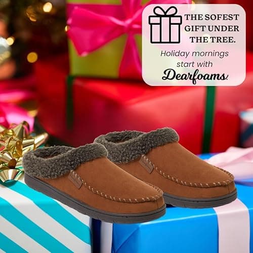 Dearfoams Men’s Brendan Indoor/Outdoor Breathable Memory Foam Clog House Shoe with Wide Widths Slipper thumbnail 5