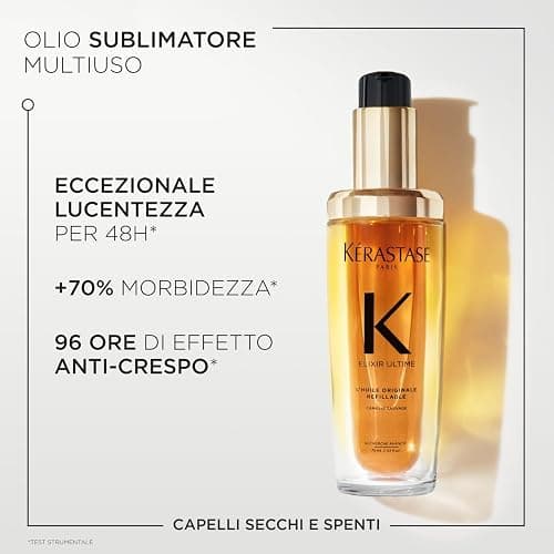 Kérastase, Olio Per Capelli Secchi e Spenti, Anti-crespo, Termoprotettore, Con Olio di Argan, Marula e Camelia, L'Huile Originale Elixir Ultime, 75 ml thumbnail 2