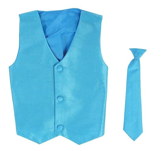 Vest and Clip On Necktie Set-Multiple Colors-Baby Infant Toddler Boys Sizes - Image 1