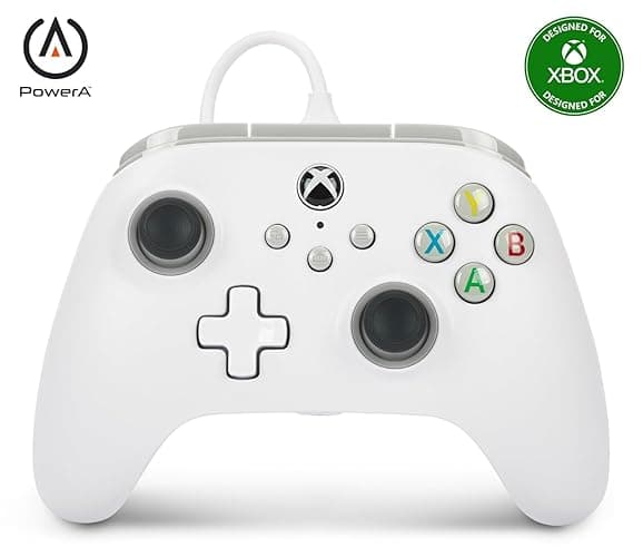 PowerA Wired Controller for Xbox Series X|S - White, gamepad, video game / gaming controller, works with Xbox One - Image 1