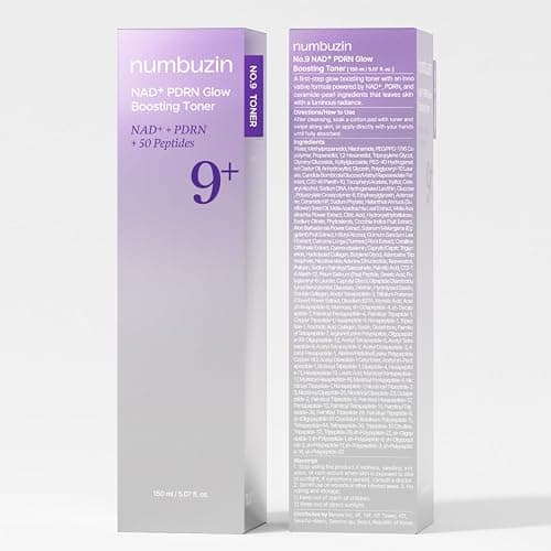 numbuzin No.9 NAD+ PDRN Glow Boosting Toner, Hydrating & Firming Toner for Wrinkles, Fine Lines & Dull Skin, Peptides & Salmon PDRN for Radiance, Korean Skincare 5.07 fl oz thumbnail 9