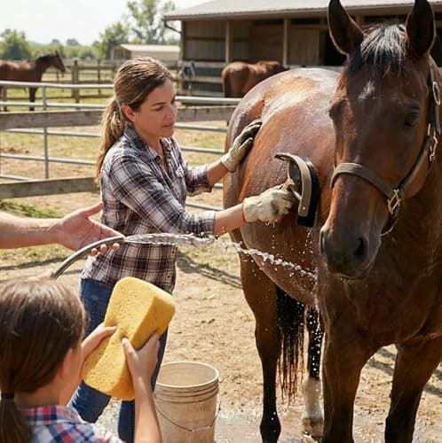 TERPUP Horse Grooming Kit 13 Piece, Horse Brushes for Grooming Supplies Set with Organizer Bag, Horse Brush & Curry Comb for Effective Cleaning, Gift for Horses Riders Beginners thumbnail 4