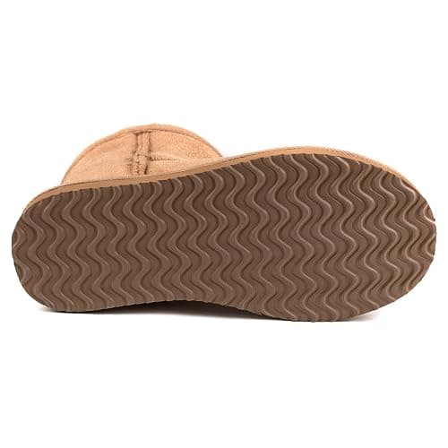 Zizor Women's Cozy Short Bootie Slippers, Winter Warm Hard Bottom House Shoes with Fuzzy Lining thumbnail 7