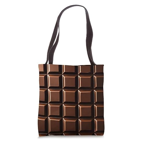 Chocolate Bar Funny Snack Realistic Food Dessert Lovers Tote Bag - Image 1