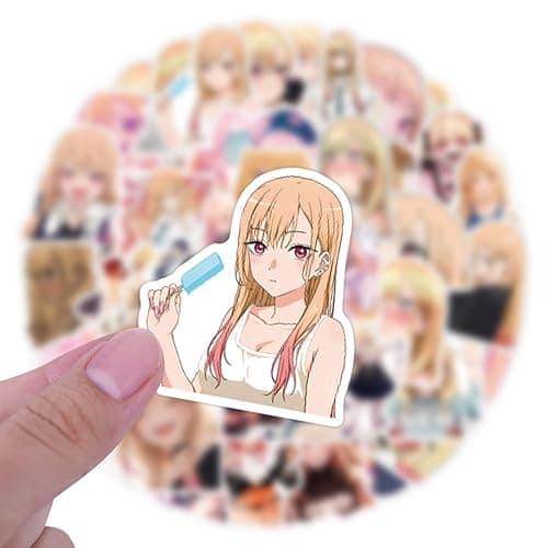 LTZSTONE Cartoon My Dress-Up Darling 55pcs Stickers for Water Bottles,Vinyl Waterproof Durable Laptop Sticker(XSGYRAHFX) thumbnail 5
