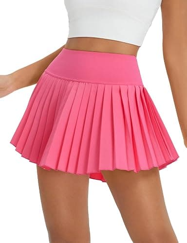 baleaf Frauen Plissee Tennis Röcke Athletische Golf Skorts Röcke mit Shorts Taschen für Laufen Workout Sport Tennisrock Tasche thumbnail 6