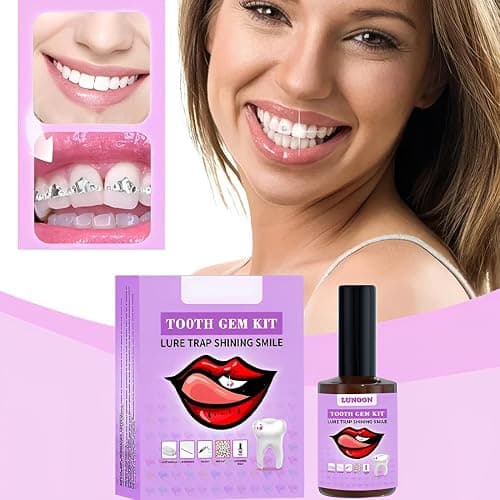 GXGM 1 ensemble Kit Strass Dentaire,Kit Dentaire Professionnel,Bijoux Gemmes pour Décoration de Dents De Ongles,Colle Dent, Avec Oeil-De-Cheval Blanc Diamants thumbnail 6