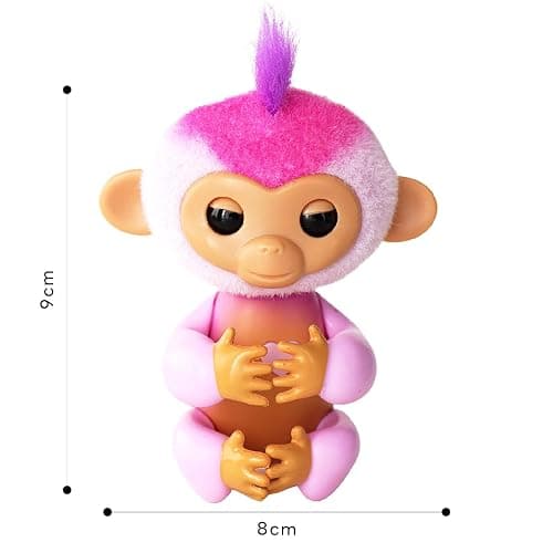Fingerlings 2023 New Interactive Baby Monkey Reacts to Touch – 70+ Sounds & Reactions – Harmony (Pink) thumbnail 3