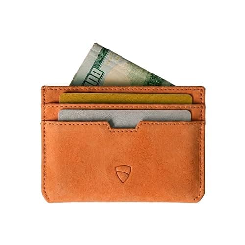 Vaultskin MOORGATE Slim Card Holder – Minimalist Leather Wallet with RFID Blocking, Front Pocket Credit Card Case for Men & Women - Image 1