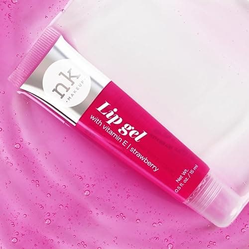 NICKA K NEW YORK VARIETY SET OF 5 NK Hydrating Lip Gel - Vitamin E (Clear, Rosehip Oil, Bubble Gum, Cherry, Strawberry) thumbnail 9