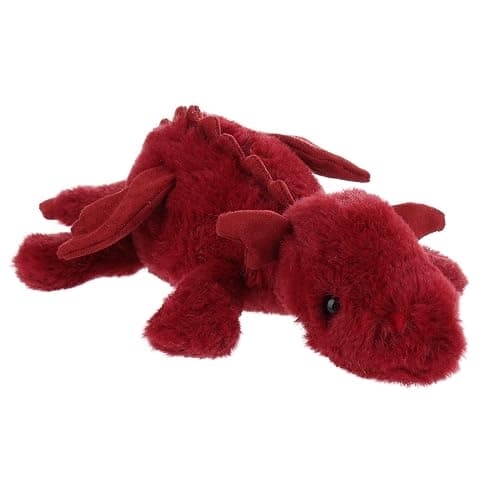 Apricot Lamb Lying Dragon Plush Stuffed Animals for Kids, Soft Cute Plush Toys for Baby Girl and Boy, Large Fluffy Lying Dragon Red thumbnail 5