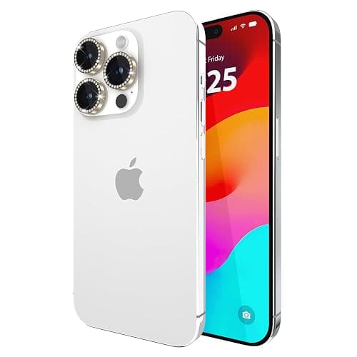 kate spade new york iPhone 15 Pro/iPhone 15 Pro Max Camera Lens Protector with Aluminum Rings - Crystal thumbnail 8