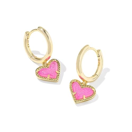 Kendra Scott Ari Heart Huggie Earrings for Women, Fashion Jewelry - Image 1