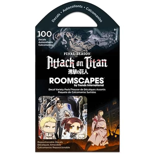 Attack on Titan Sticker Decal Set - 100 Assorted Decals for Laptops, Phones & More | Attack on Titan Decal Pack thumbnail 2