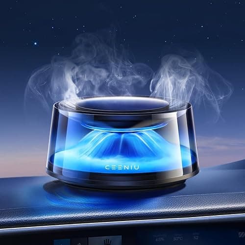 Ceeniu Smart Car Air Fresheners, Premium Scenic Fragrance Car Diffuser, Auto On/Off, Adjustable Intensity, Sandalwood Cologne & Cherry Blossom Lasts for 4 months, 2025 New CF8 Automotive Freshener - Image 1