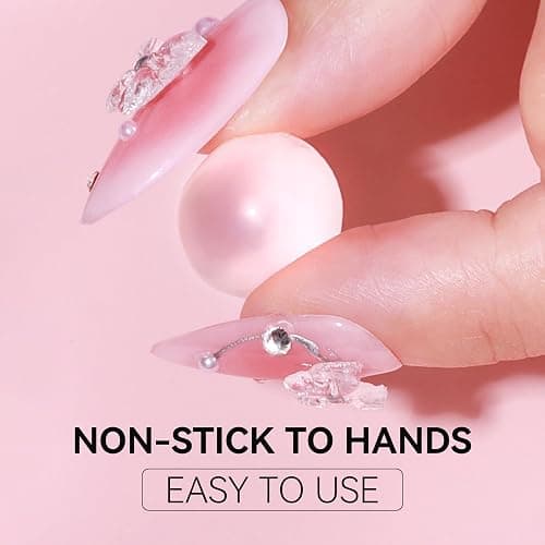 Makartt 3D Gel Nail Art: Solid Gel Builder for Nails Starter Kit, 30ml Clear for Extension 3D Sculpting Carving DIY Manicure, Molding Hard Gels with Gold & Silver Chrome Powder Silicone Molds & Brush thumbnail 5