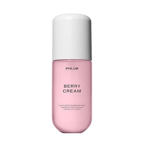 PHLUR Berry Cream Body Mist, 3 Fl Oz - Hair and Body Perfume | Sweet Berries & Vanilla Perfume Body Spray with Strawberry, Cream, Vanilla Bean and Sugared Amber Fragrance - Image 1