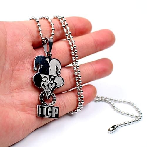 N/N ICP Carnival of Carnage ICP records stainless steel Charms necklace pendant 3mm 30'' bead chain, Metal thumbnail 2