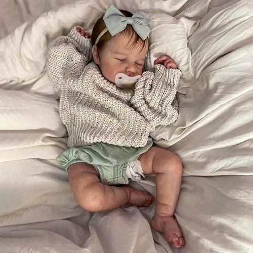 Zero pam Full Silicone Reborn Baby Dolls Girls, 48CM Realistic Baby Doll, Full Silicone Babys, Real Iife Reborn Dolls, Lifelike Babys Doll For Girls With Accessories thumbnail 6