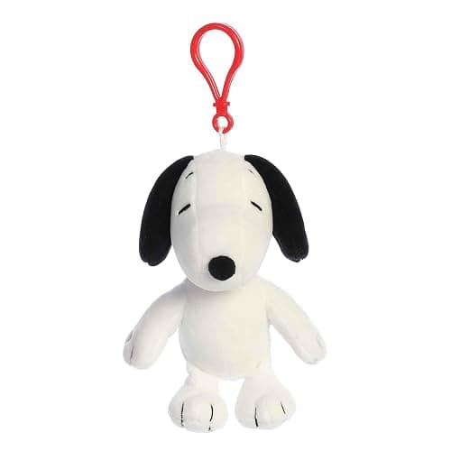 Aurora® Adorable Peanuts® Snoopy Clip-On Stuffed Animal - Officially Licensed Toys for All Snoopy Fans - Nostalgic Gift for Adults and Birthday Celebrations - White 4.5 Inches thumbnail 2