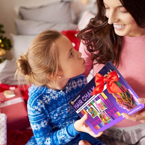 Desire Deluxe Hair Chalk for Girls Makeup Kit of 10 Temporary Colour Pens Gifts, Great Toy for Kids Age 5 6 7 8 9 10 11 12 13 Years Old, "Blue,Green,Grey,Pink,Purple thumbnail 7