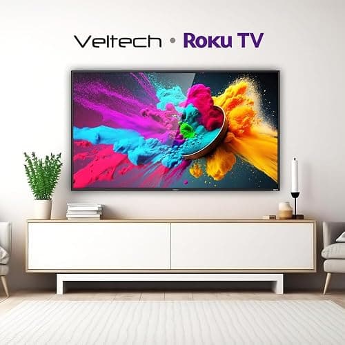 Veltech 50 Inch Smart TV 4K – UHD Roku TV with Freeview, Netflix, Apple TV+, BBC iPlayer, HDR, Dolby Audio, Voice Control, HDMI, USB – Smart TV for Living Room or Home Theatre [Energy Class G] thumbnail 5