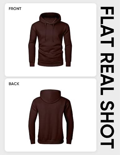 JMIERR Mens Casual Cotton Hooded Collar Drawstring Hoodies Pullover Sweatshirts Casual Long Sleeve Shirts thumbnail 6