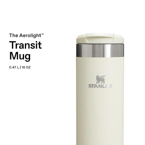STANLEY Aerolight Transit Thermobecher 0.47L - Hält 6 Stunden Heiß - Spülmaschinenfest - Kaffeebecher To Go Auslaufsicher - Kompatibel Mit Gängigen Pkw-Getränkehalterungen - Thermosflasche - Gloss thumbnail 3