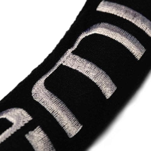 FANMATS unisex adult Embroidered Steering Wheel Cover, Black, 15 Inch Diameter US thumbnail 3