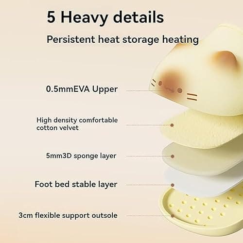 Cat Paws Footprints Fluffy Plush Fleece Height Increase Slippers,Cat Paw Slippers, Non-Slip Winter Furry Comfort thumbnail 3