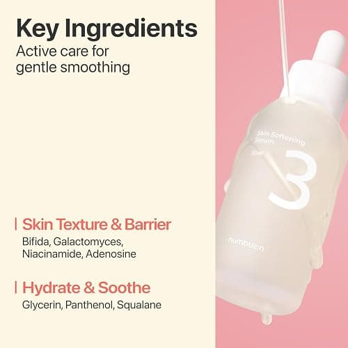 numbuzin No.3 Serum | Skin Softening Serum | Pores, Textured, Bumpy, Rough to Glass Skin | Bifida, Galactomyces, Niacinamide, Adenosine, Panthenol | 1.69 fl. oz. thumbnail 6