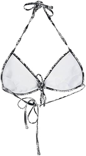 Rock Rebel by EMP Damen schwarzes Mix and Match Bikini-Oberteil mit Rock-Rebel-Alloverprint thumbnail 3