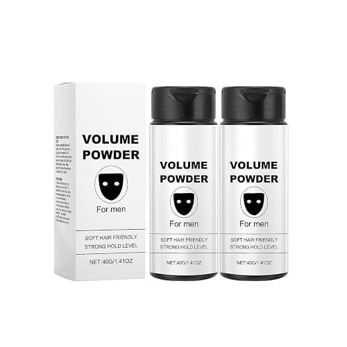 Texture Volume Powder for Men, Easy to Apply Instantly Adds Texture & Volume, All Natural Ingredients, Strong Hold, Hair Powder for Men 40g (2PC) - Image 1
