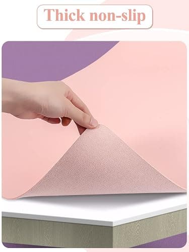 (MAT ONLY) Pink Nail Art Table Mat, Foldable Nail Art Hand Rest Pad for Nail Arm Rest Cushion, Soft Microfiber Leather Nail Mat, Manicure Pad Nail Table Pad Desk Mat for Nail Technician Salon Home thumbnail 4