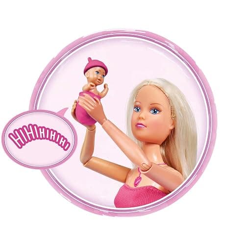 Simba 105733480 Steffi Doll Newborn, with Function, When Squeezing Its Pendant The Baby Emits Sounds, Includes Accessories, for Children Over 3 Years thumbnail 7