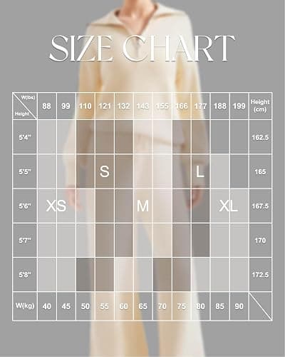SUUKSESS Women 2 Piece Lounge Sets Oversized Quarter Zip Pullover Wide Leg Pants thumbnail 7