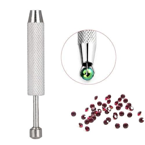 Piercing Ball Holder Tool Jewelry Holder Pick Up Tool Diamond Gems Prong Tweezers Catcher Grabber With 4 Claws (Long) (Four-claw Gem Claw (Cornet)) thumbnail 4
