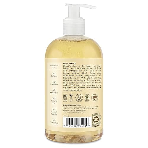 SheaMoisture Baby Wash & Shampoo for All Skin Types Raw Shea, Chamomile & Argan Oil Baby Wash and Shampoo with Frankincense & Myrrh to Help Cleanse 13 oz, Gold, Packaging may vary thumbnail 4
