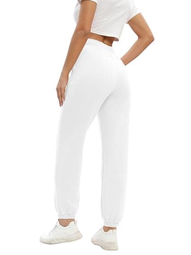 Baccarri Women's Casual Fleece Sweatpants High Waisted Cinch Bottom Lounge Baggy Joggers Pants thumbnail 3