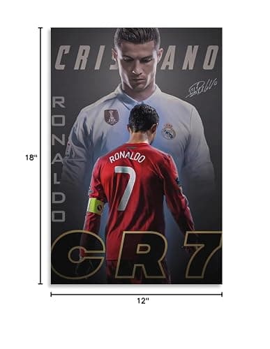fhzang Cristiano Ronaldo Poster 1 Canvas Poster Unframed: 12x18 inches (30x45 cm) thumbnail 3