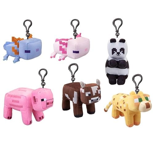 VFM - Minecraft Blue Axolotl Soft Toy Clip On Video Game Character-Officially Licensed Plush Stuffed Toy Plush Toy Cute Stuffed Plushie, Gifts for Birthday, Valentine's Day Christmas - 13cm Blue - Image 1