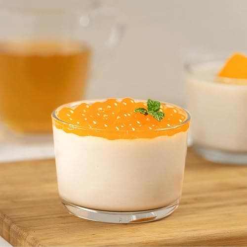 Tea Zone [7 Pounds] Mango Pearls for Boba Tea Beverages, Sweets, Ice Cream Topping | B2051 thumbnail 6