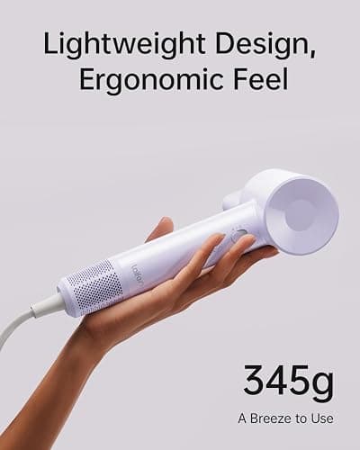 Laifen SE Lite Hair Dryer, Negative Ionic Blow Dryer with 100,000 RPM Brushless Motor for Fast Drying, High-Speed Low Noise Thermo-Control Hair Dryer with Lightweight Design and 2 Nozzles thumbnail 6