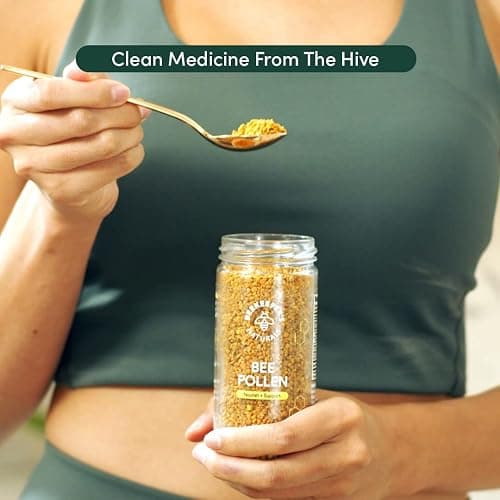 Beekeeper's Naturals - 100% Raw Bee Pollen Granules, Natural Preserved Enzymes, Source of Vitamin B, Minerals, Amino Acids & Protein - Paleo & Keto Friendly, Gluten Free (5.2 oz) thumbnail 5