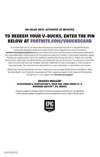 FORTNITE Digital V-Bucks 2800 - PlayStation/Xbox/Nintendo Switch/PC/Mobile [Digital Code] thumbnail 2