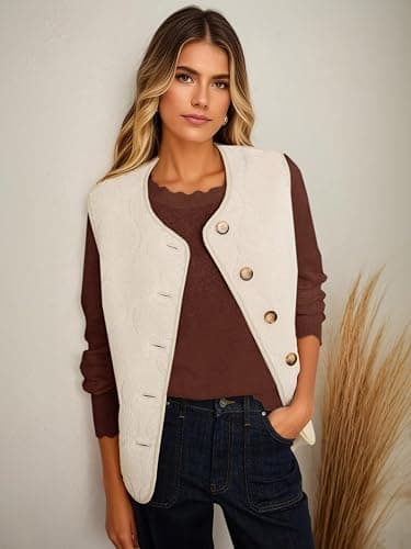 Cicy Bell Womens Crew Neck Long Sleeve Sweater Trendy Casual Scallop Trim Fall Knit Lightweight Pullover Tops thumbnail 6