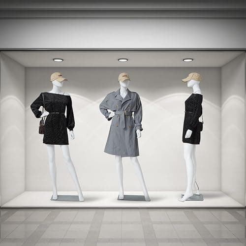 6 FT Female Mannequin Dress Form Display - Manikin Torso Stand Realistic Full Body Mannequin for Retail Clothing Shops, Halloween Christmas Cosplay, White (No.2) thumbnail 7